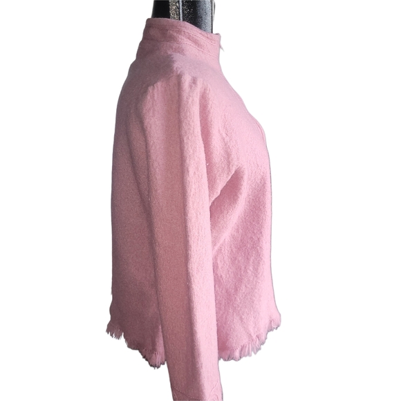 Essentials By Koret Pink Embroidered Zip-Up Cardigan Jacket XL - Picture 5 of 9